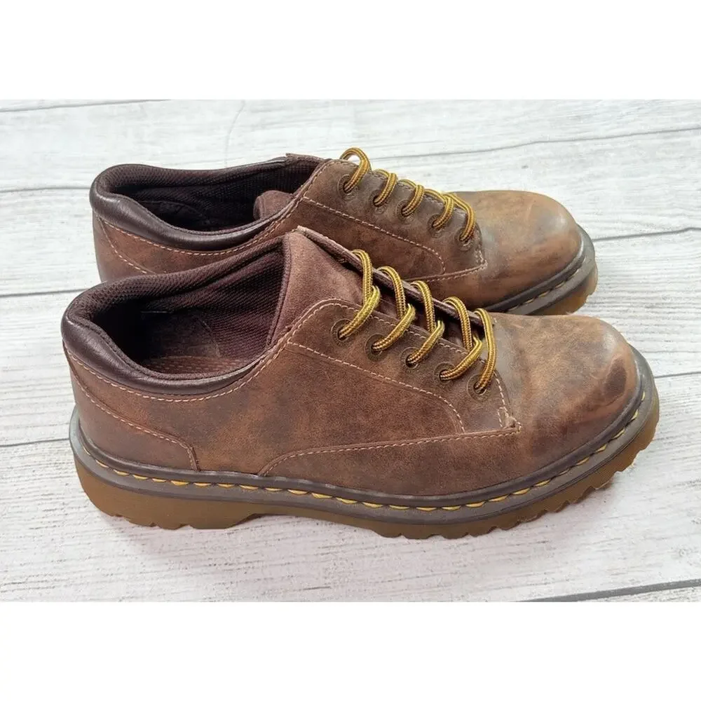 Dr. Marten’s Women’s Ablene Lace Up Lowtop Leather Shoe Boot Brown Size 8 AW001